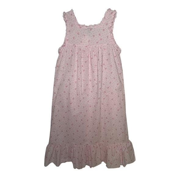 NWT Vintage Miss Elaine for Lord & Taylor Cotton Floral sleeveless Nightgown M - Picture 3 of 14